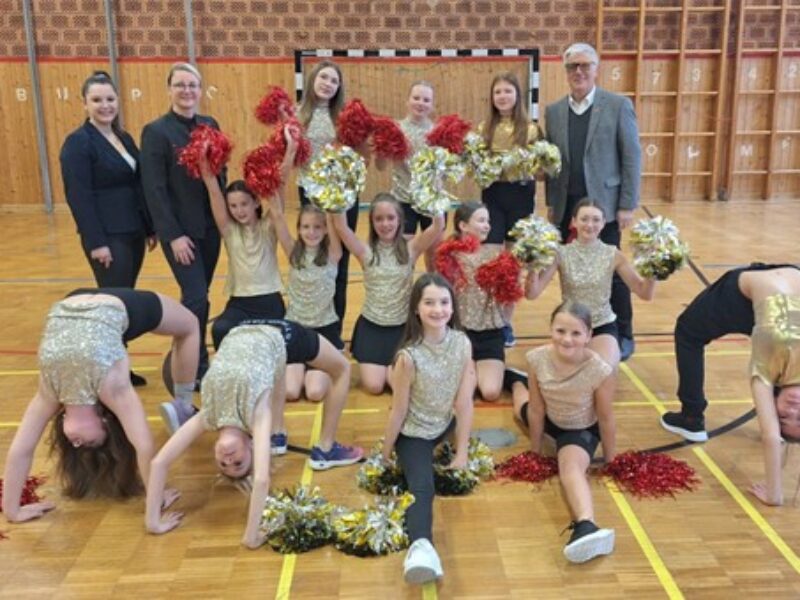 Unsere begeisterten Cheerleaderinnen